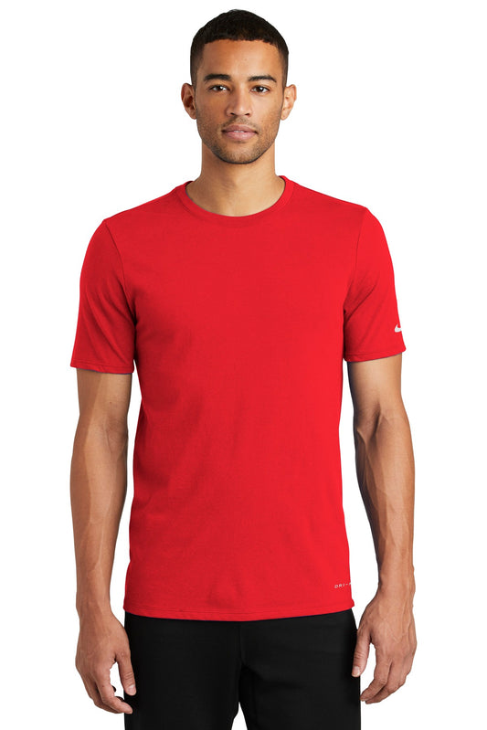 Nike Dri-FIT Cotton/Poly Tee. NKBQ5231 University Red