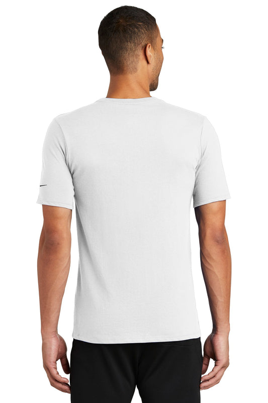 Nike Dri-FIT Cotton/Poly Tee. NKBQ5231 White