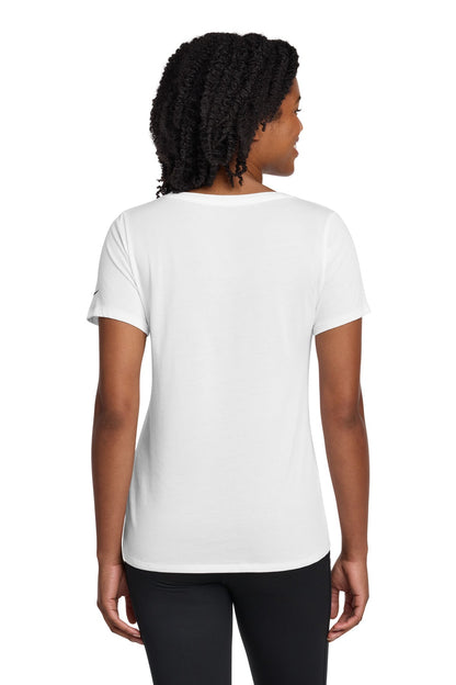 Nike Women's Dri-FIT Cotton/Poly Scoop Neck Tee image 2