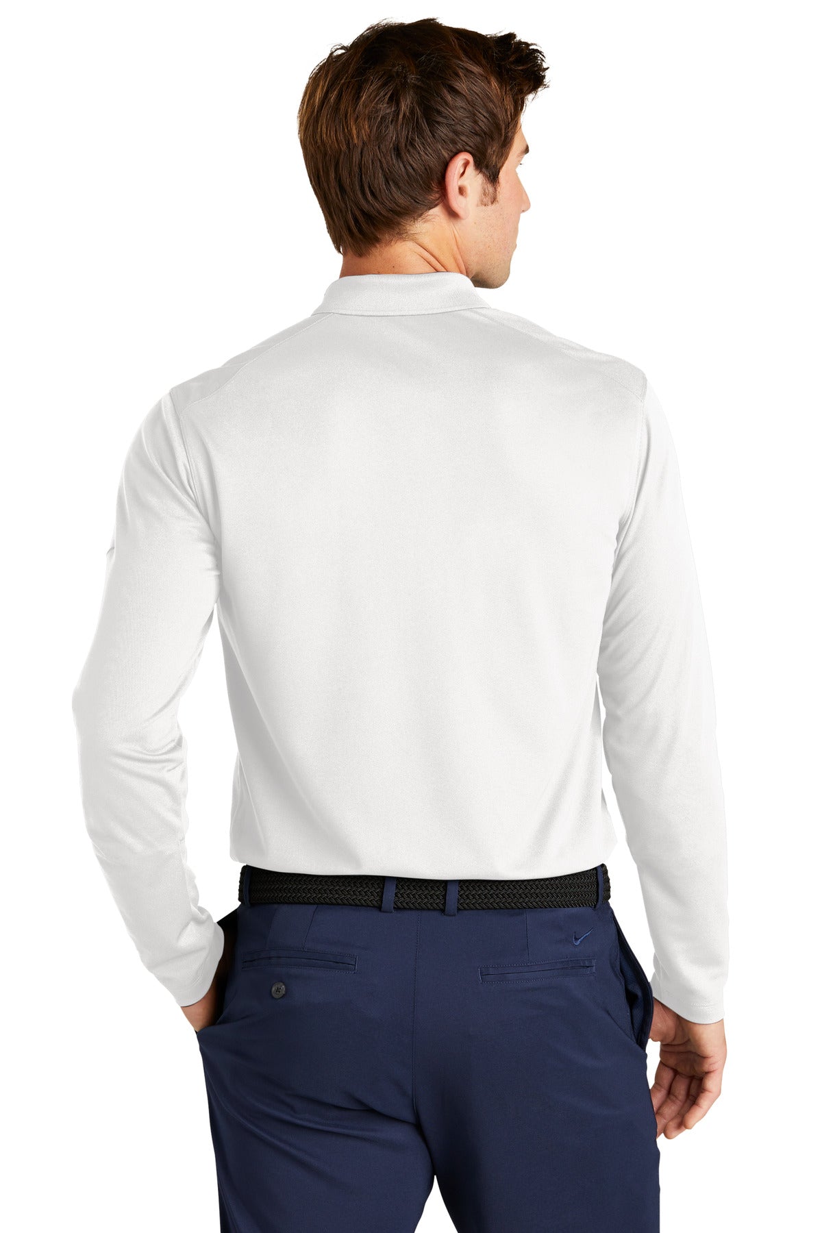 Nike Dri-FIT Micro Pique 2.0 Long Sleeve Polo NKDC2104 White