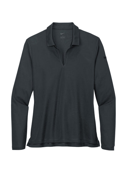 Nike Women's Dri-FIT Micro Pique 20 Long Sleeve Polo NKDC2105 Anthracite