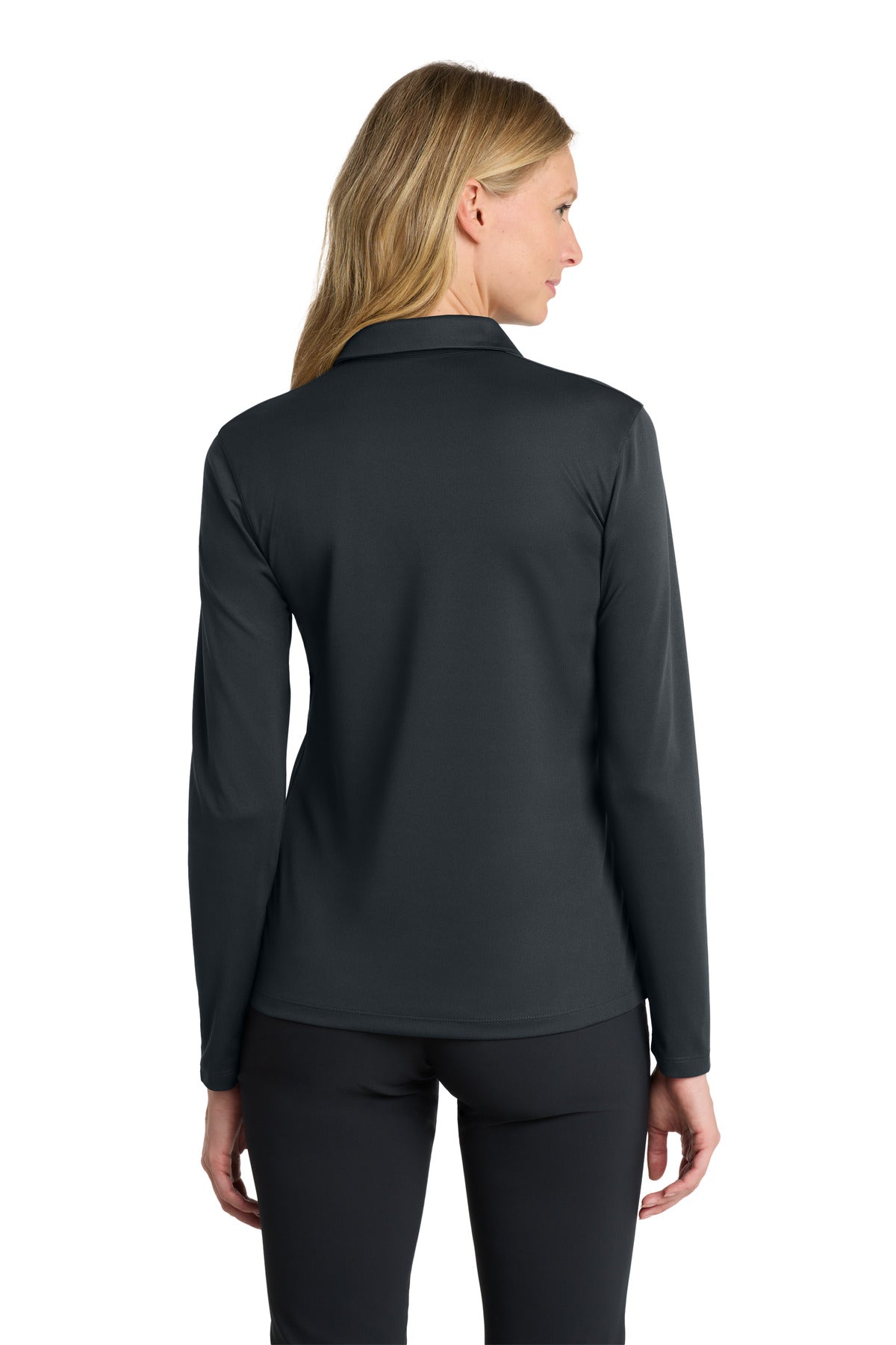 Nike Women's Dri-FIT Micro Pique 20 Long Sleeve Polo NKDC2105 Anthracite