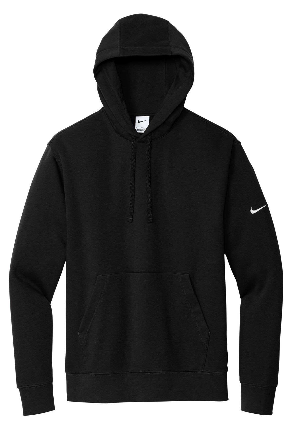 Nike Club Fleece Sleeve Swoosh Pullover Hoodie NKDR1499 Black