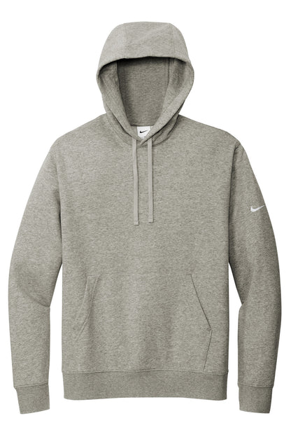 Nike Club Fleece Sleeve Swoosh Pullover Hoodie NKDR1499 Dark Grey Heather