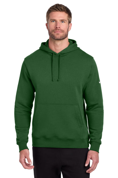 Nike Club Fleece Sleeve Swoosh Pullover Hoodie NKDR1499 Gorge Green