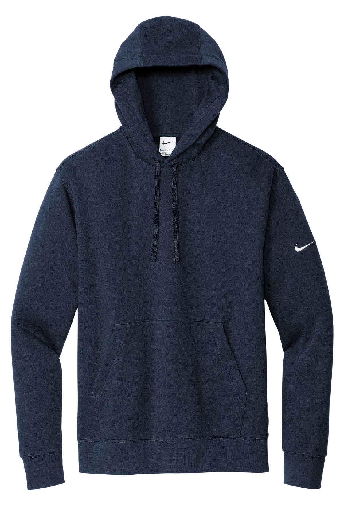 Nike Club Fleece Sleeve Swoosh Pullover Hoodie NKDR1499 Midnight Navy