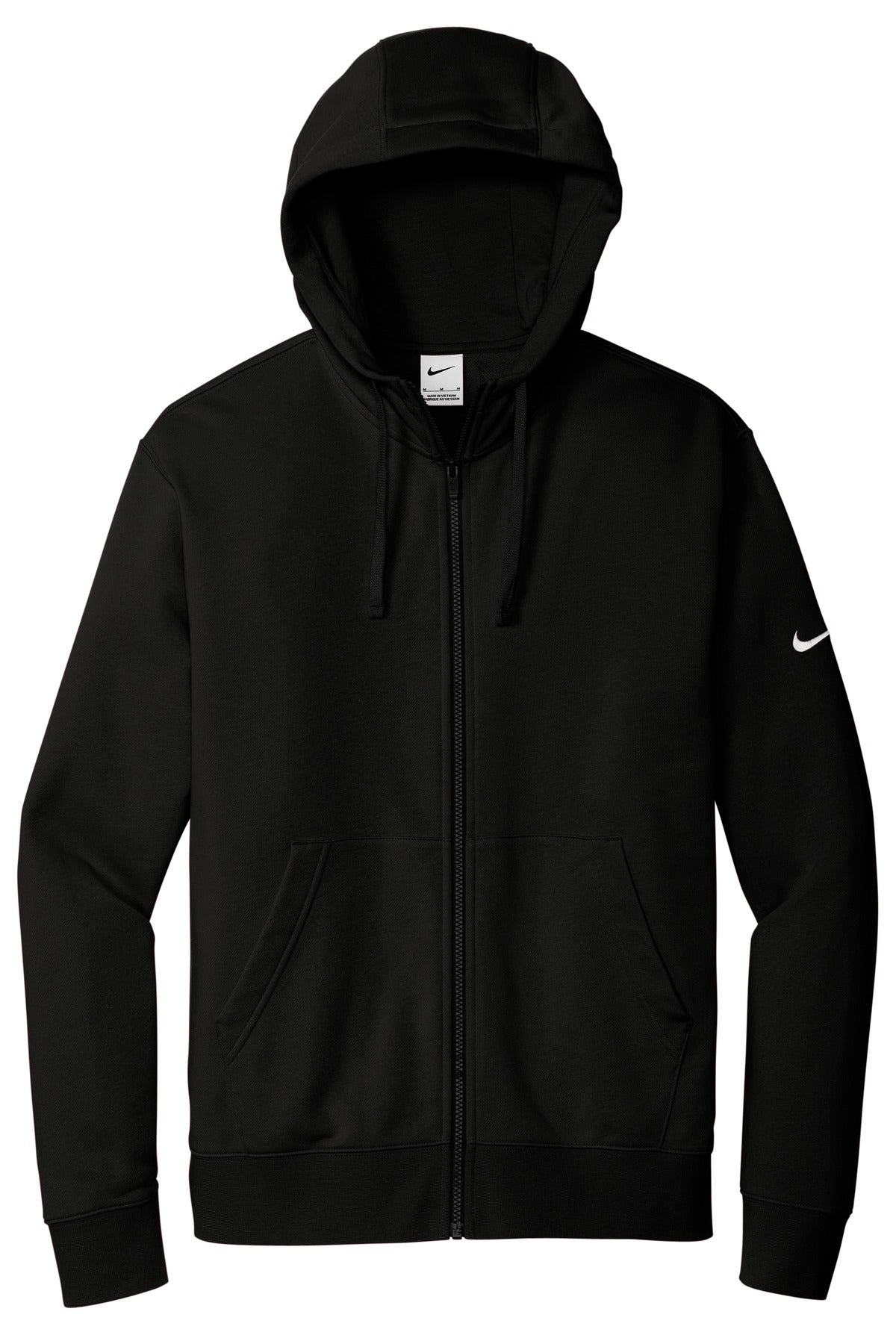 Nike Club Fleece Sleeve Swoosh Full-Zip Hoodie NKDR1513 Black