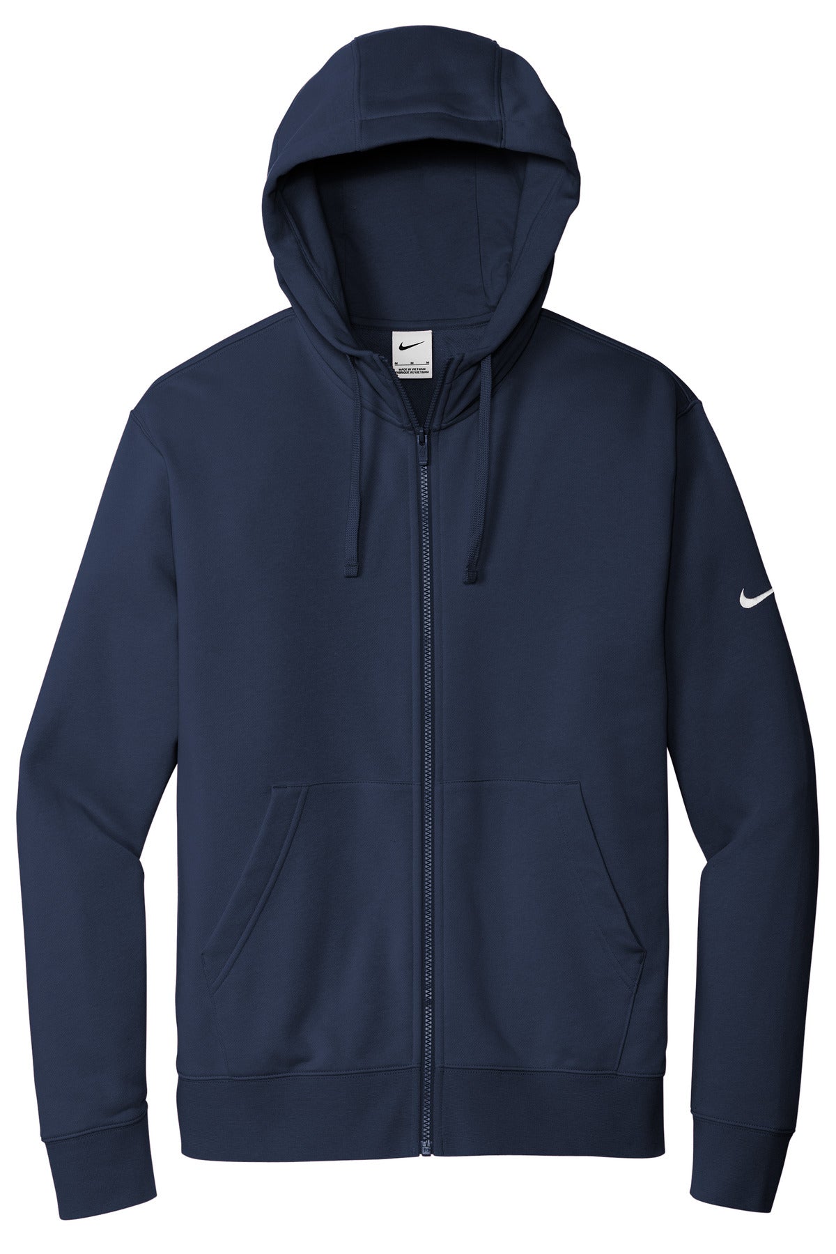 Nike Club Fleece Sleeve Swoosh Full-Zip Hoodie NKDR1513 Midnight Navy