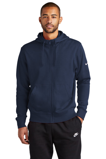 Nike Club Fleece Sleeve Swoosh Full-Zip Hoodie NKDR1513 Midnight Navy