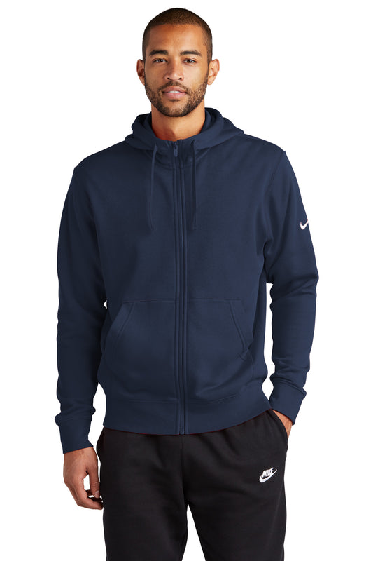 Nike Club Fleece Sleeve Swoosh Full-Zip Hoodie NKDR1513 Midnight Navy