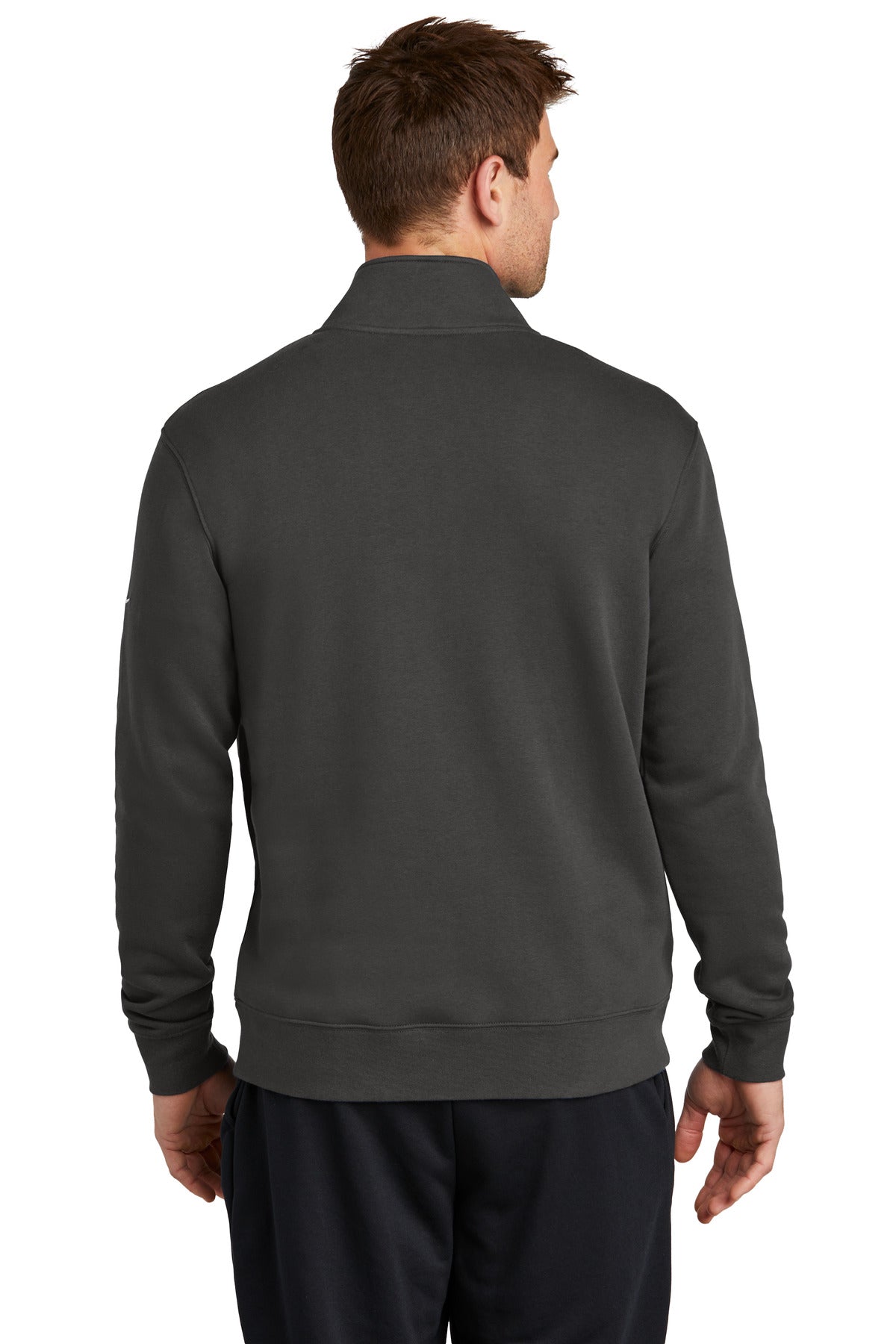 Cleveland Clinic Nike Club Fleece Sleeve Swoosh 1/2-Zip NKDX6718 Anthracite