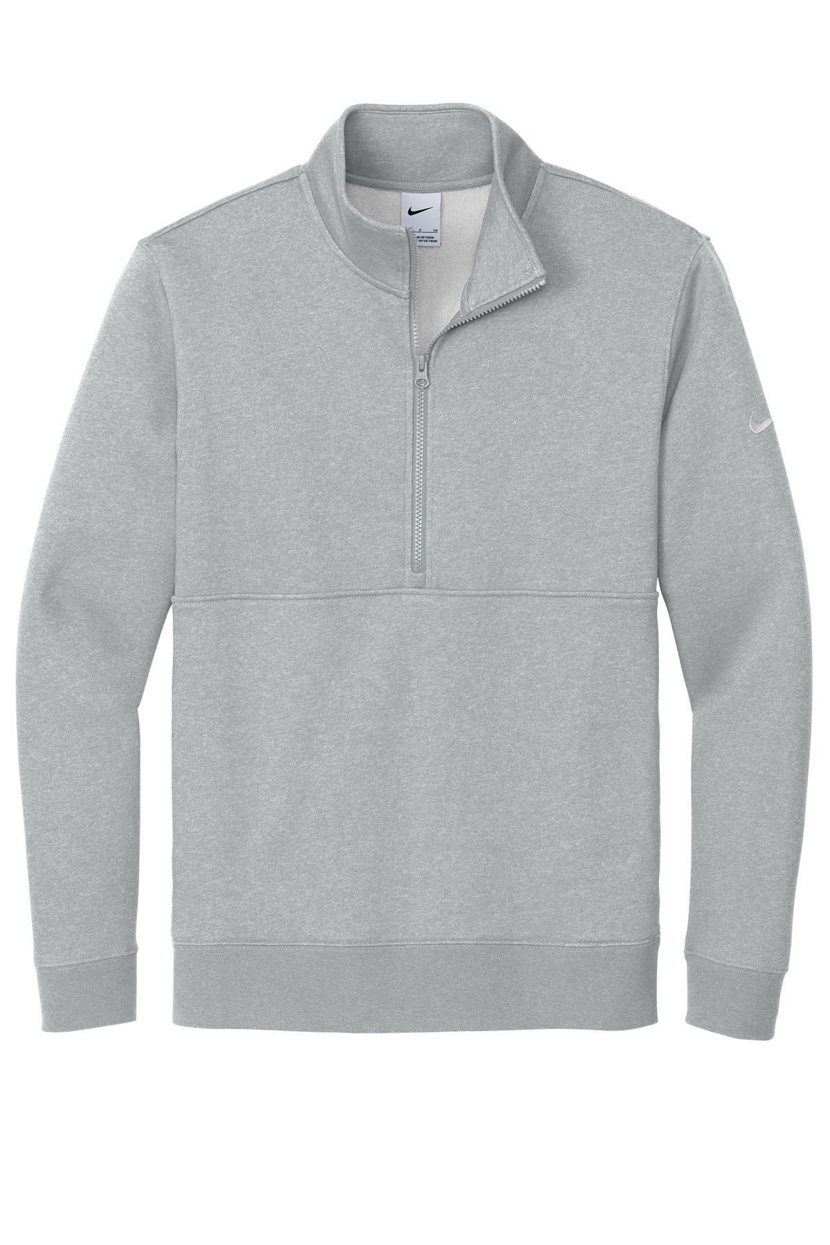 Cleveland Clinic Nike Club Fleece Sleeve Swoosh 1/2-Zip NKDX6718 Dark Grey Heather