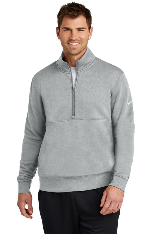 Cleveland Clinic Nike Club Fleece Sleeve Swoosh 1/2-Zip NKDX6718 Dark Grey Heather