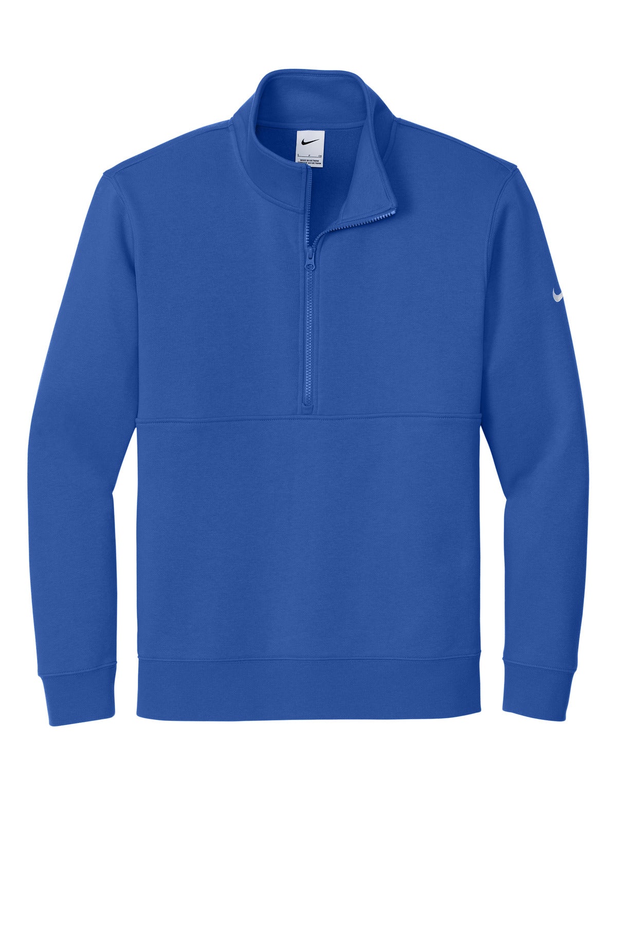 Cleveland Clinic Nike Club Fleece Sleeve Swoosh 1/2-Zip NKDX6718 Game Royal