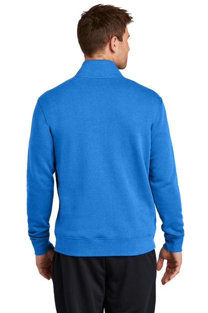 Cleveland Clinic Nike Club Fleece Sleeve Swoosh 1/2-Zip NKDX6718 Light Game Royal Heather