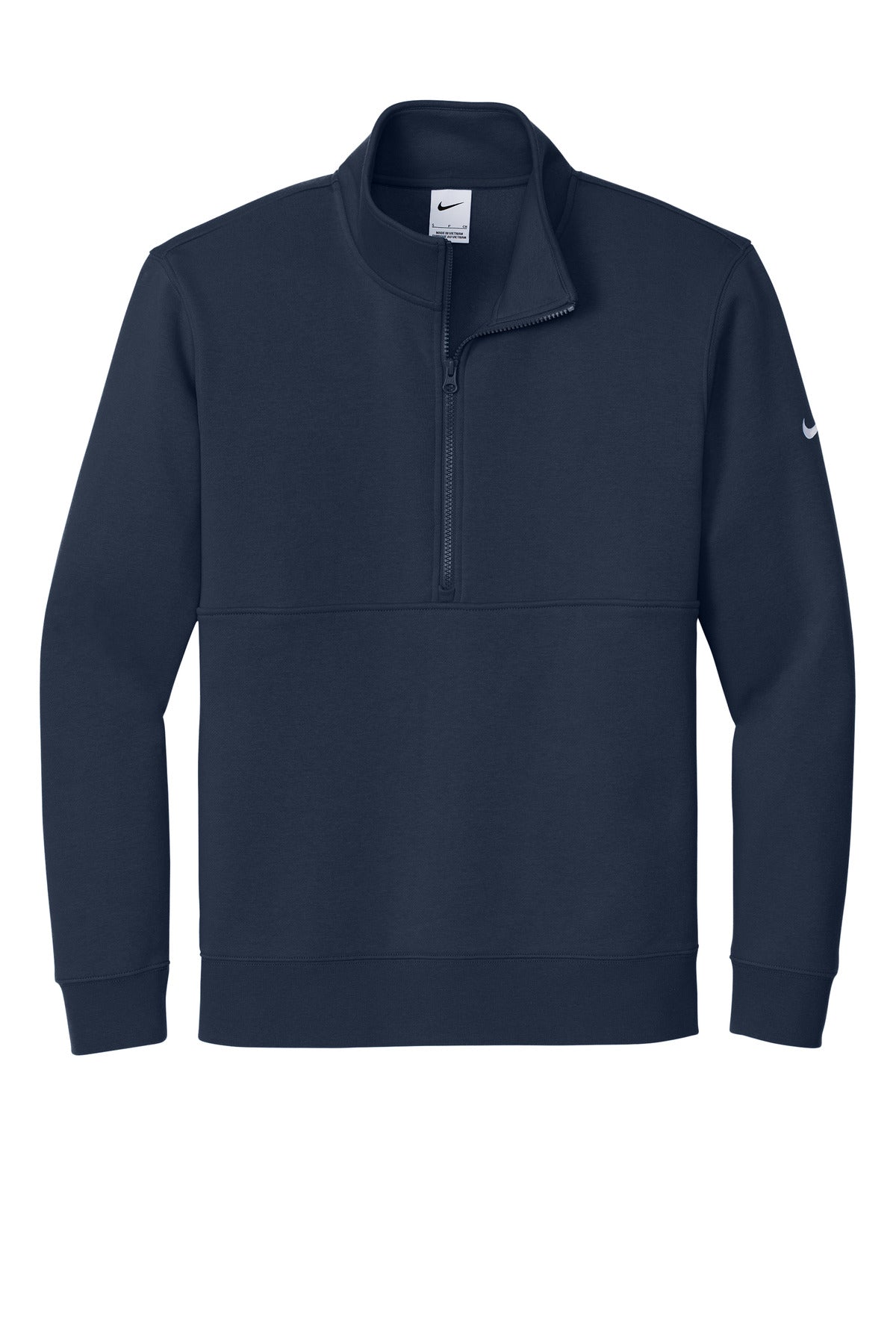 Nike Club Fleece Sleeve Swoosh 1/2-Zip NKDX6718 Midnight Navy