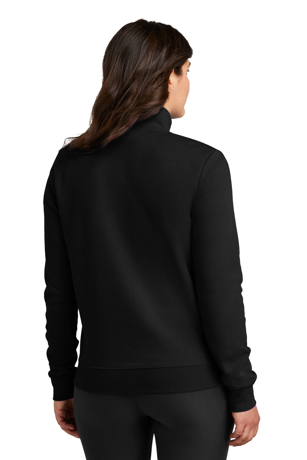 Cleveland Clinic Nike Women's Club Fleece Sleeve Swoosh 1/2-Zip NKDX6720 Black