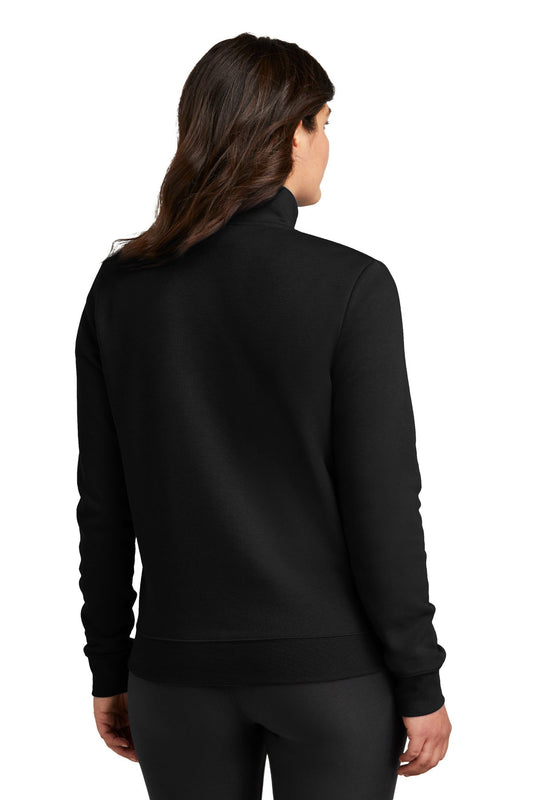 Cleveland Clinic Nike Women's Club Fleece Sleeve Swoosh 1/2-Zip NKDX6720 Black