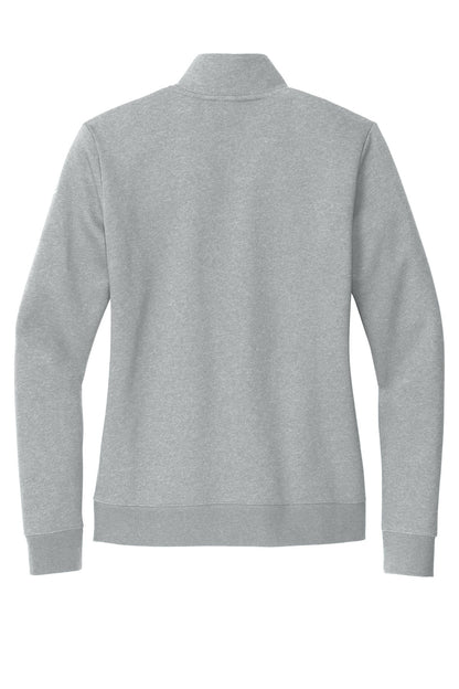 Cleveland Clinic Nike Women's Club Fleece Sleeve Swoosh 1/2-Zip NKDX6720 Dark Grey Heather
