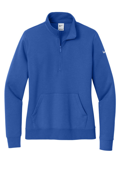 Cleveland Clinic Nike Women's Club Fleece Sleeve Swoosh 1/2-Zip NKDX6720 Game Royal