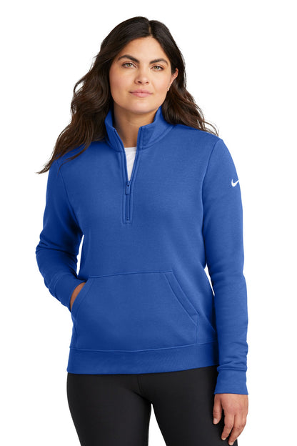 Cleveland Clinic Nike Women's Club Fleece Sleeve Swoosh 1/2-Zip NKDX6720 Game Royal