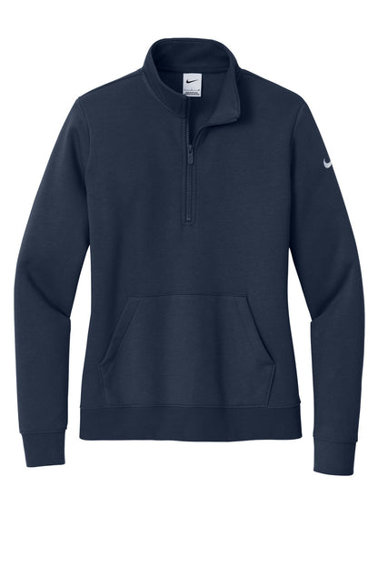 Cleveland Clinic Nike Women's Club Fleece Sleeve Swoosh 1/2-Zip NKDX6720 Midnight Navy