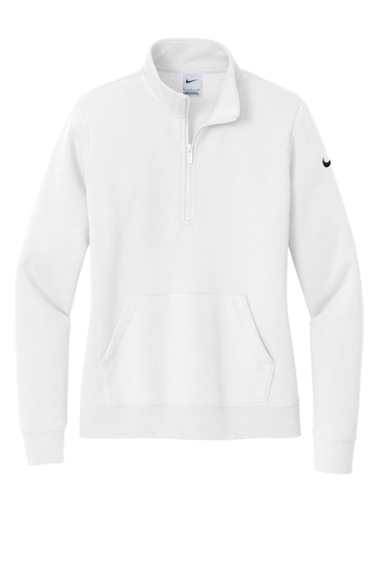 Nike Women's Club Fleece Sleeve Swoosh 1/2-Zip NKDX6720 image 3
