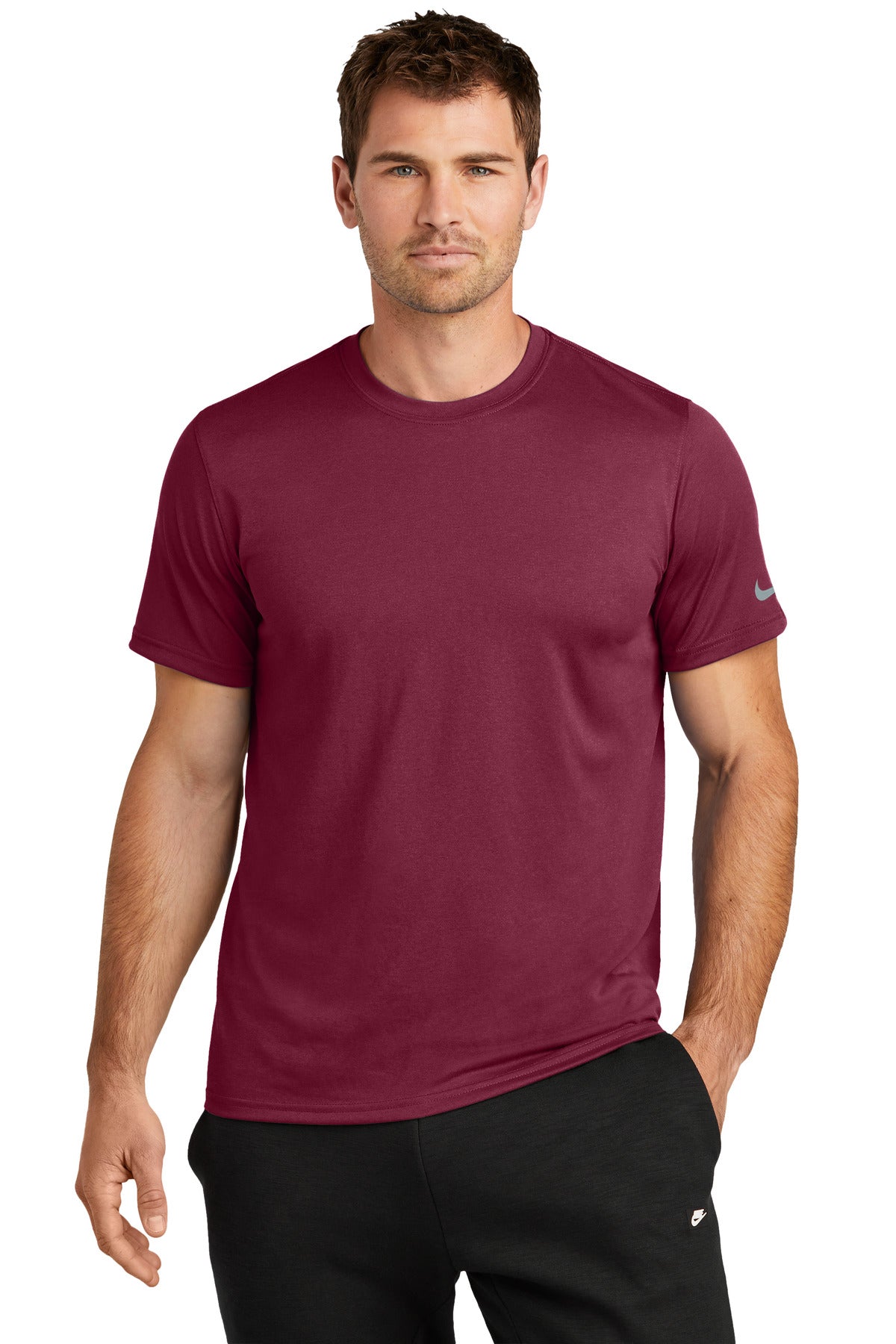 Nike Swoosh Sleeve rLegend Tee NKDX8730 Team Maroon
