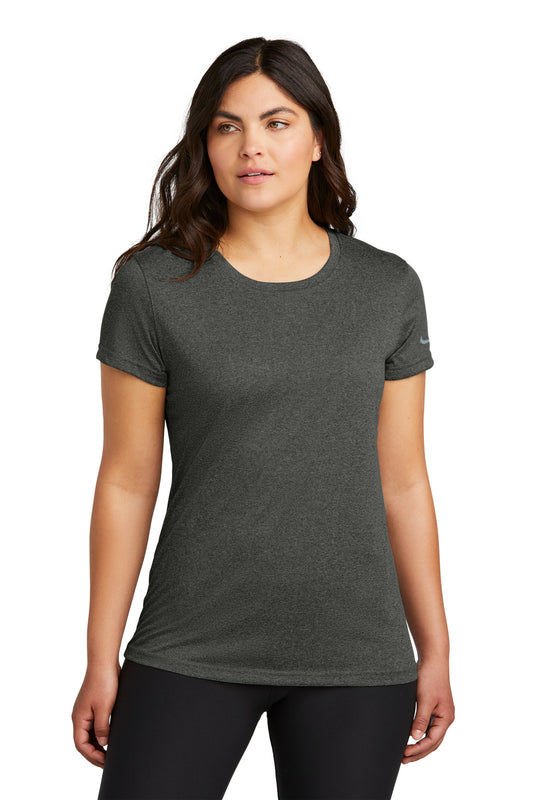 Nike Women's Swoosh Sleeve rLegend Tee NKDX8734 Dark Smoke Heather