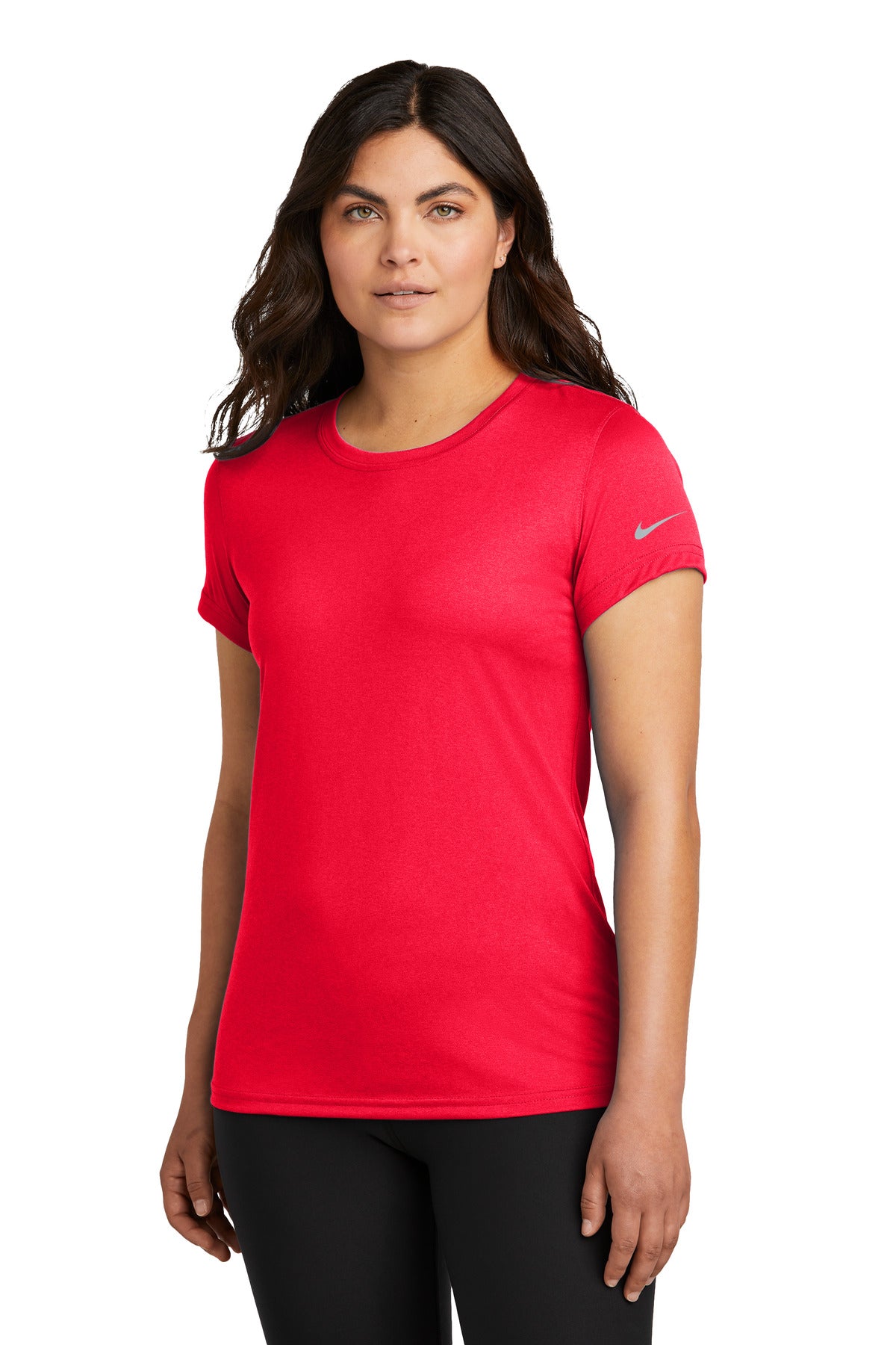 Nike Women's Swoosh Sleeve rLegend Tee NKDX8734 University Red