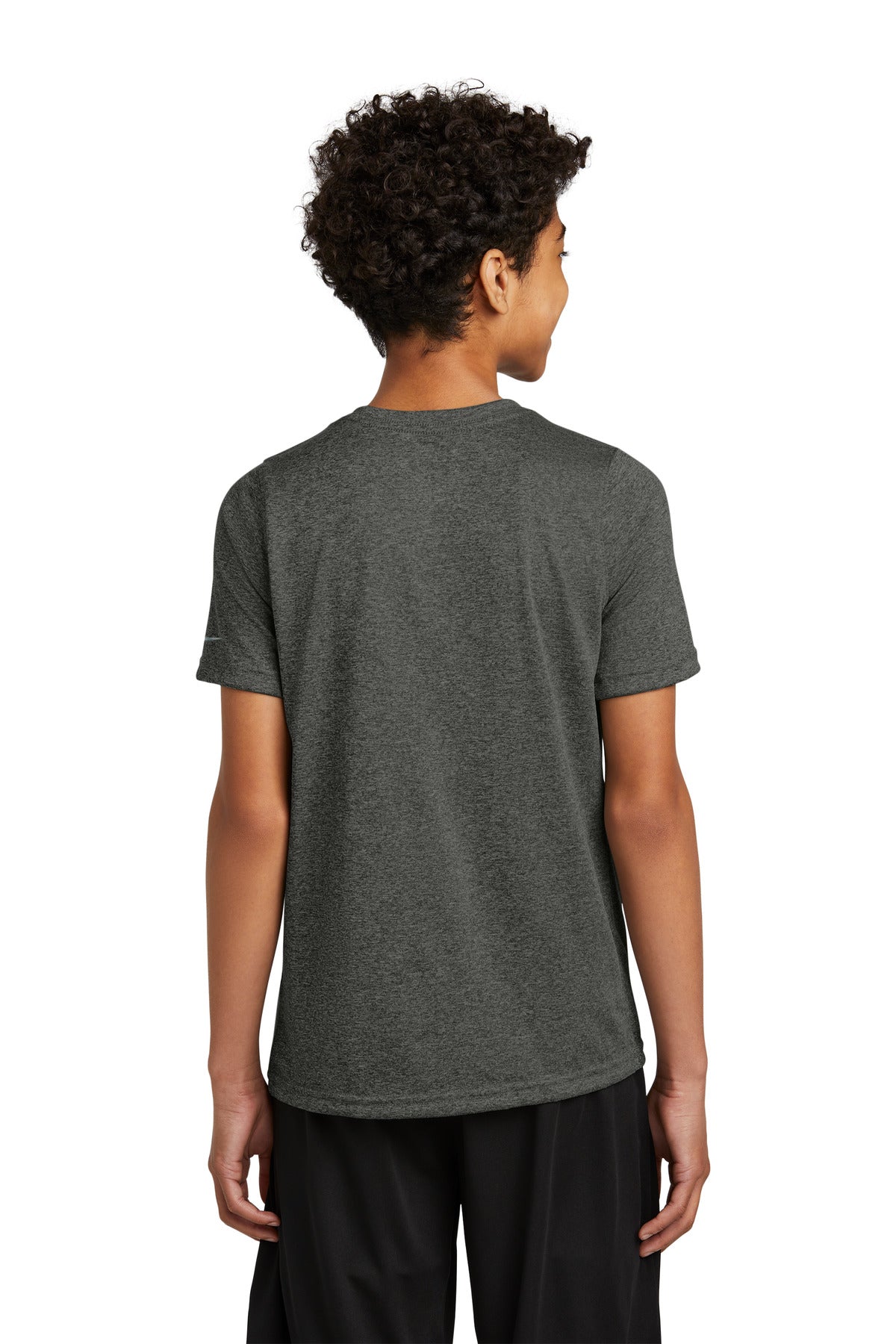 Nike Youth Swoosh Sleeve rLegend Tee NKDX8787 Dark Smoke Heather