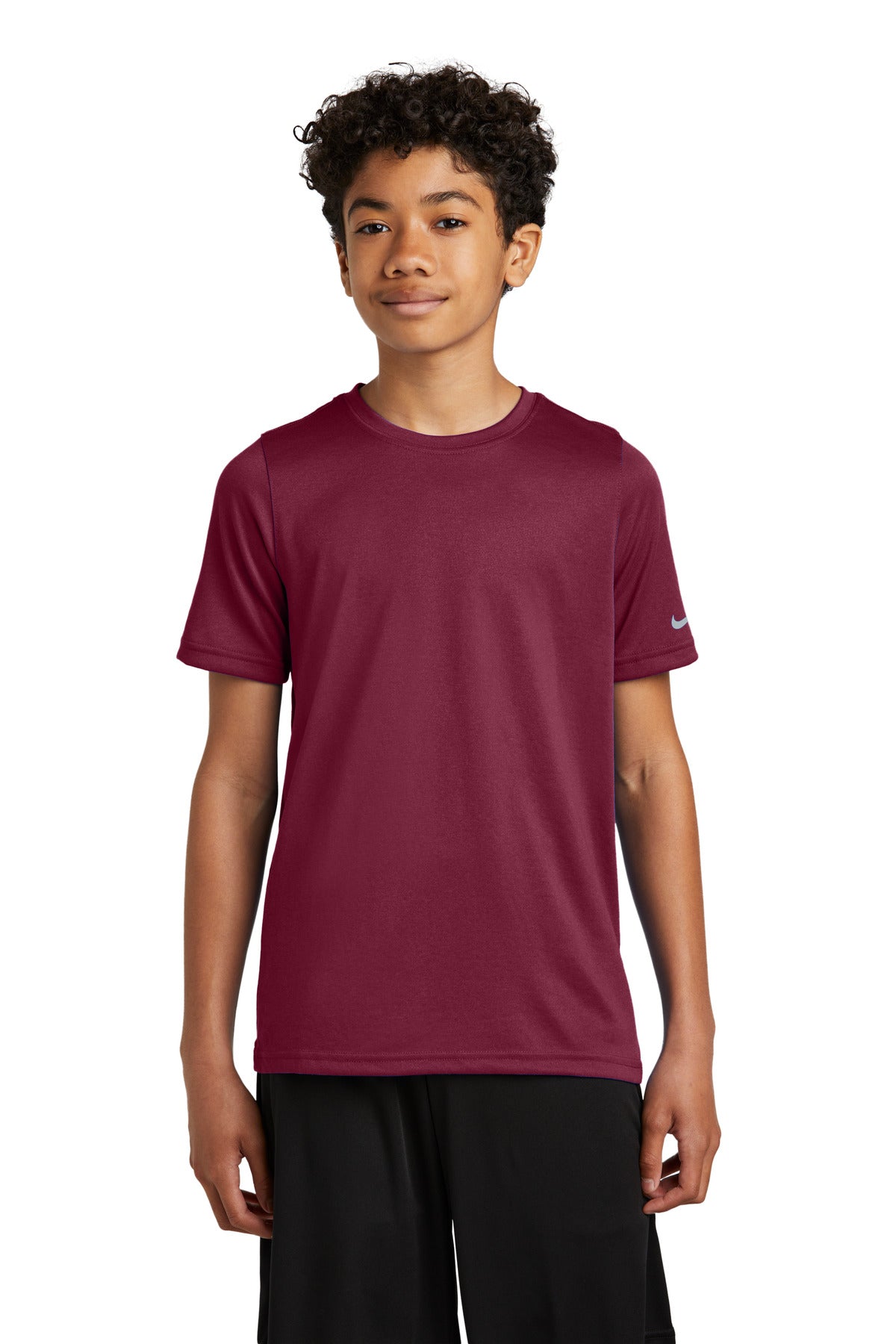Nike Youth Swoosh Sleeve rLegend Tee NKDX8787 Team Maroon
