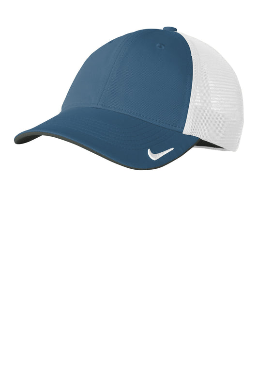 Nike Stretch-to-Fit Mesh Back Cap NKFB6448 Navy/ White
