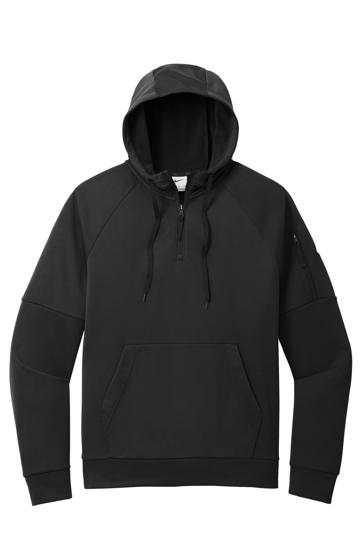 Nike Therma-FIT Pocket 1/4-Zip Fleece Hoodie NKFD9742 Black