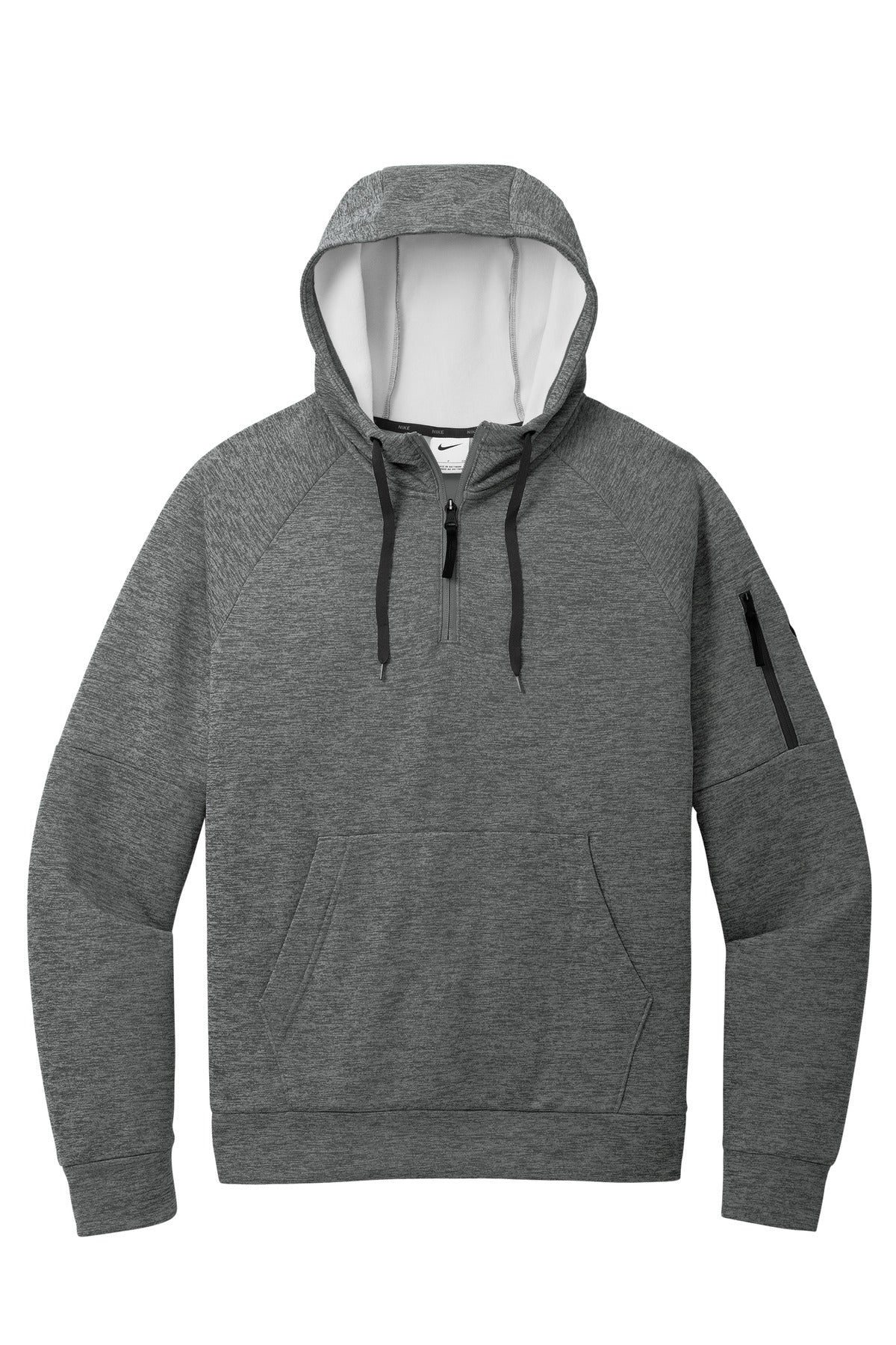 Nike Therma-FIT Pocket 1/4-Zip Fleece Hoodie NKFD9742 Charcoal Heather