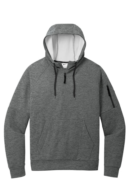 Nike Therma-FIT Pocket 1/4-Zip Fleece Hoodie NKFD9742 Charcoal Heather