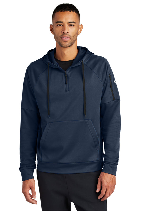 Nike Therma-FIT Pocket 1/4-Zip Fleece Hoodie NKFD9742 Navy