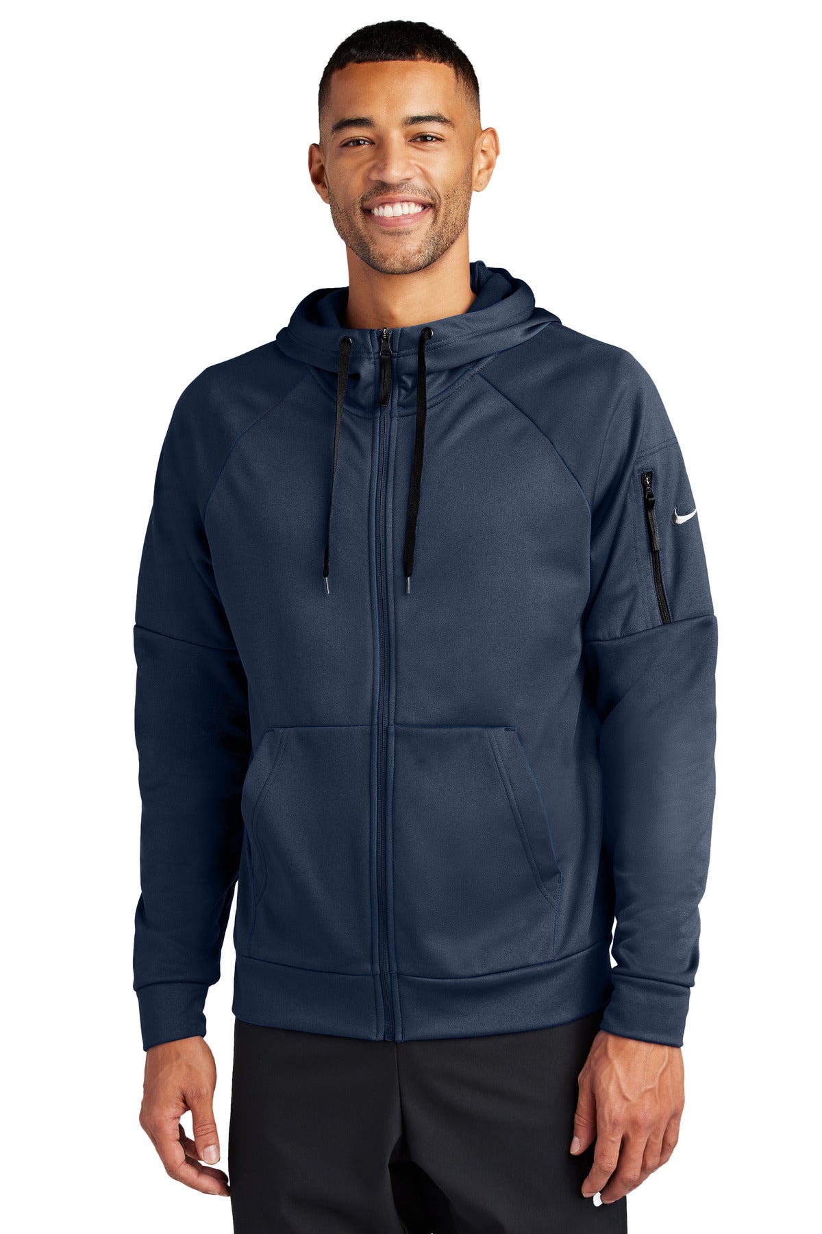 Nike Therma-FIT Pocket Full-Zip Fleece Hoodie NKFD9859 Navy