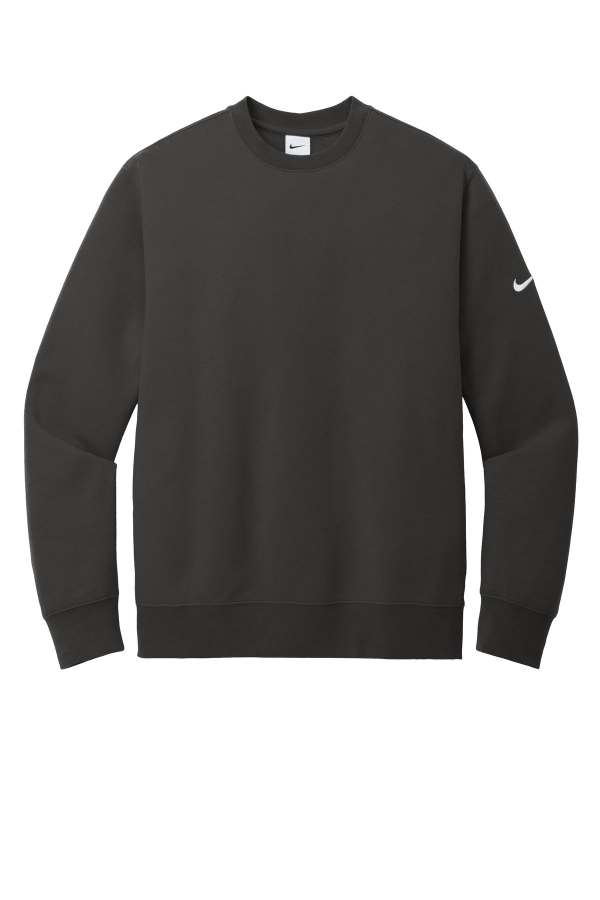 Nike Club Fleece Sleeve Swoosh Crew NKFD9863 Anthracite