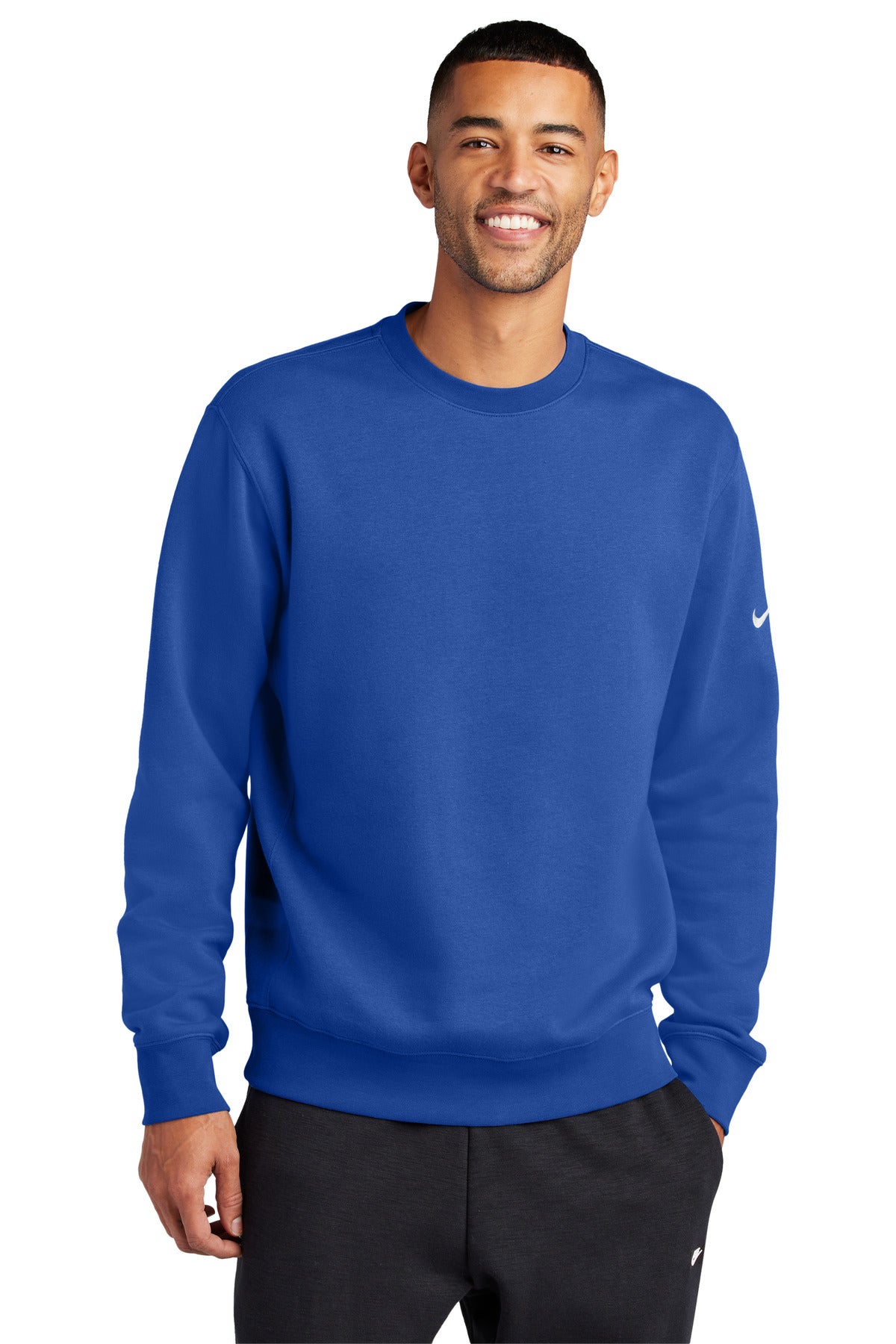 Nike Club Fleece Sleeve Swoosh Crew NKFD9863 image 1