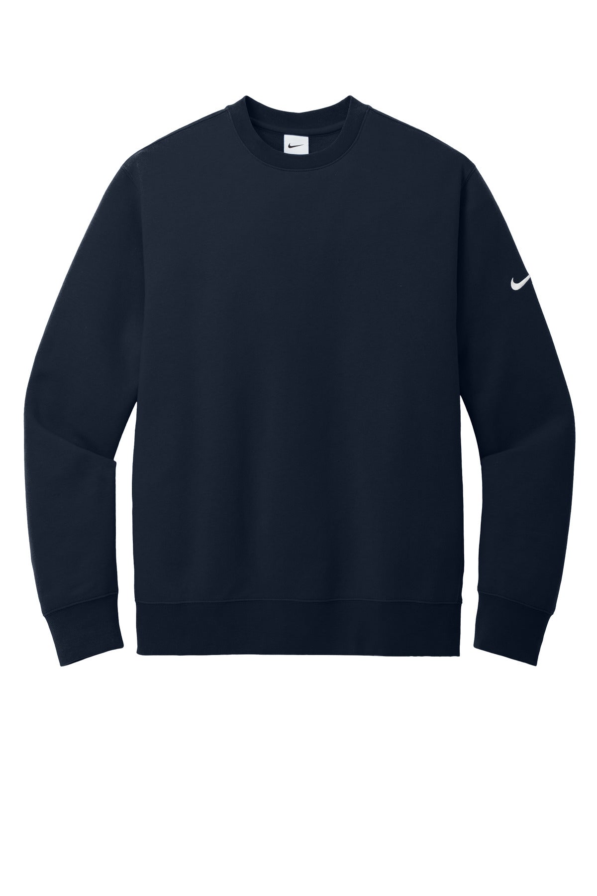 Nike Club Fleece Sleeve Swoosh Crew NKFD9863 Midnight Navy