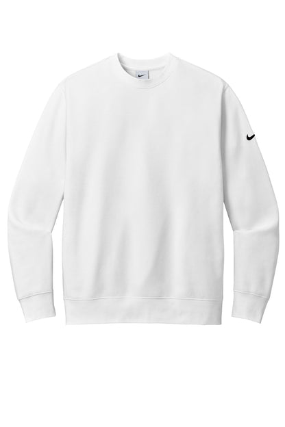 Nike Club Fleece Sleeve Swoosh Crew NKFD9863 White