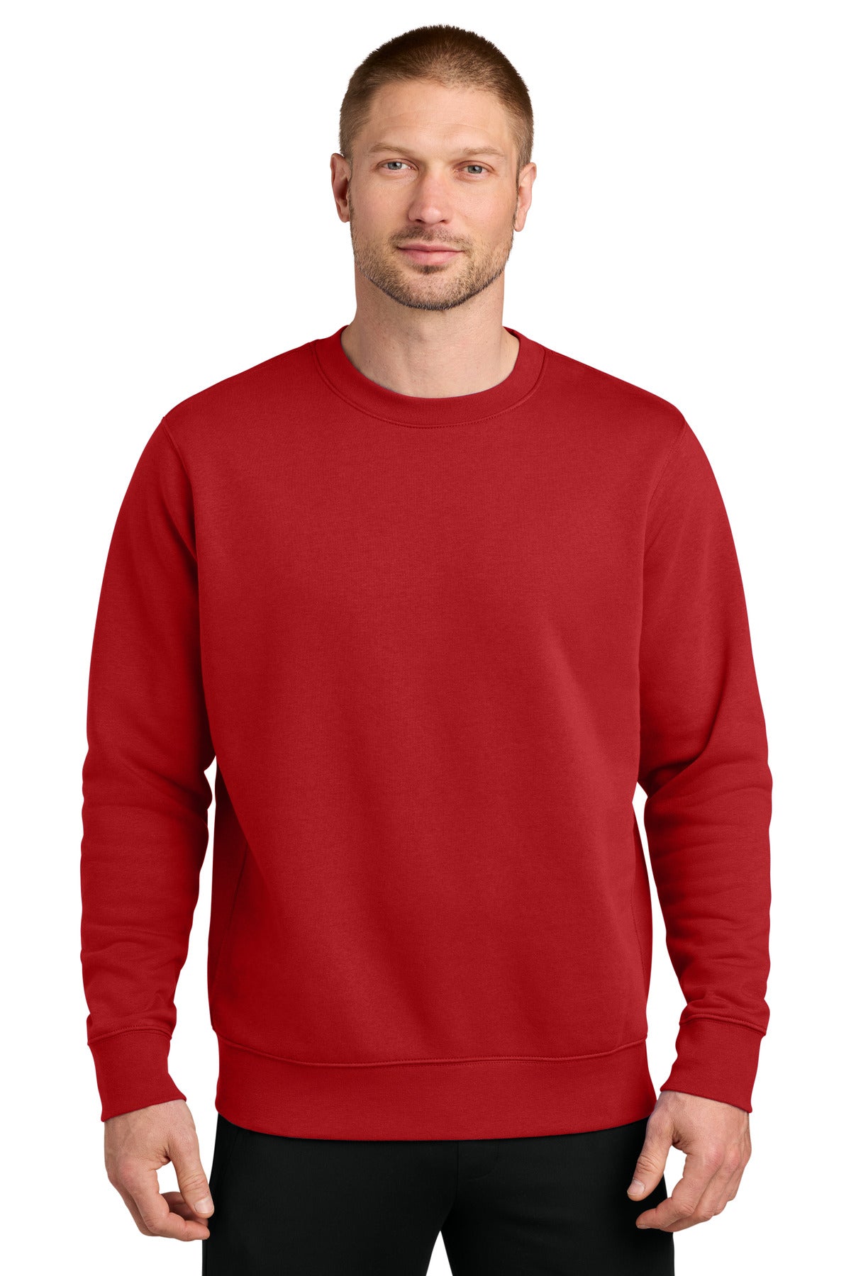 Nike Club Fleece Sleeve Swoosh Crew NKFD9863 University Red