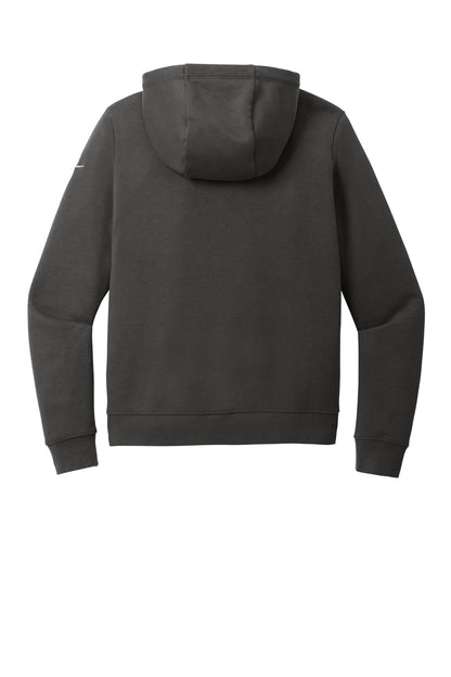 Nike Women's Club Fleece Sleeve Swoosh Pullover Hoodie NKFD9889 Anthracite