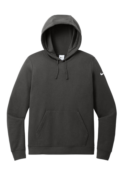 Nike Women's Club Fleece Sleeve Swoosh Pullover Hoodie NKFD9889 Anthracite