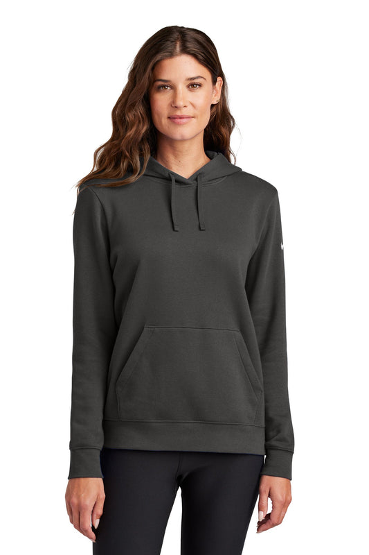 Nike Women's Club Fleece Sleeve Swoosh Pullover Hoodie image 1