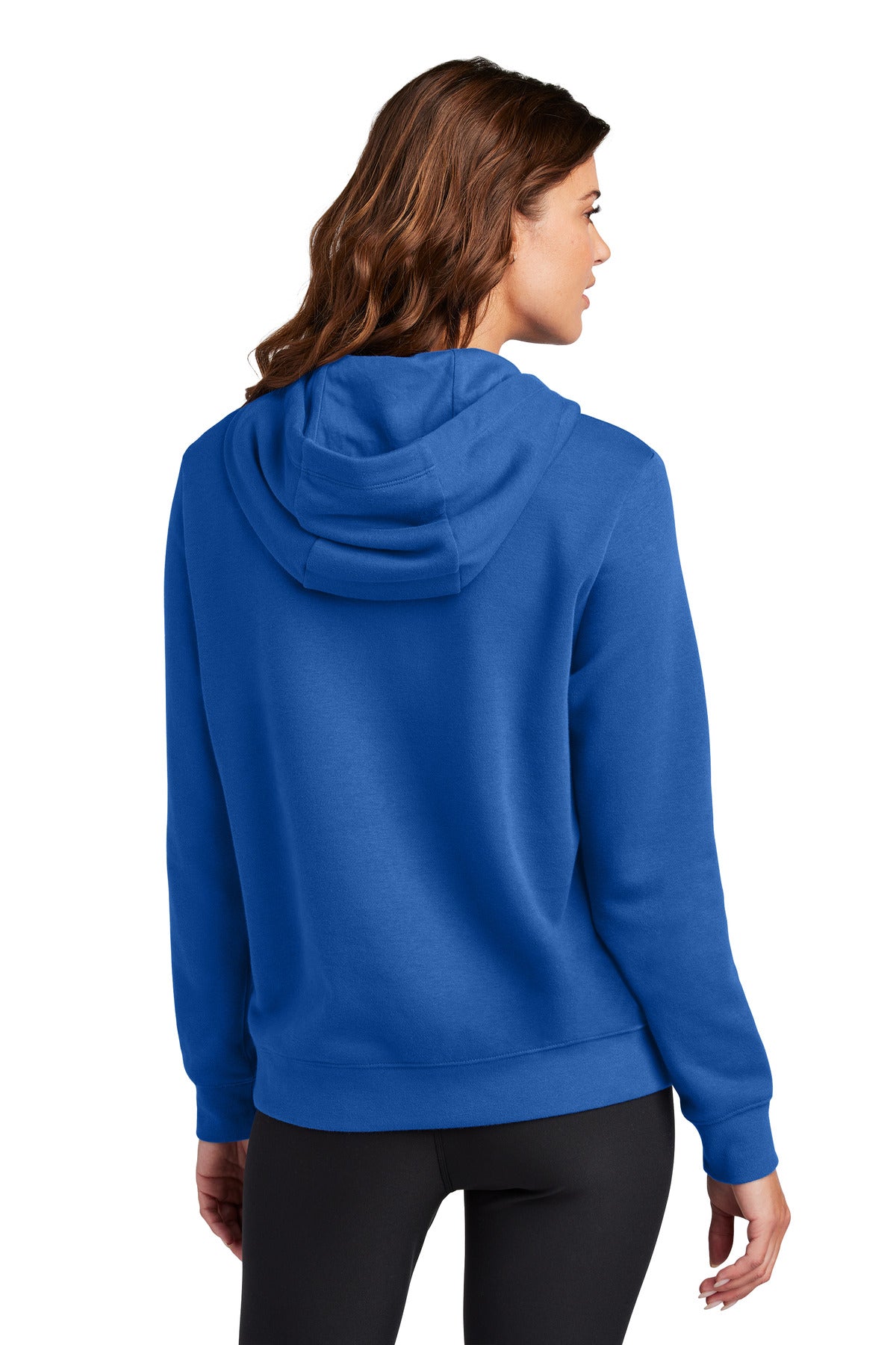 Nike Women's Club Fleece Sleeve Swoosh Pullover Hoodie NKFD9889 Game Royal
