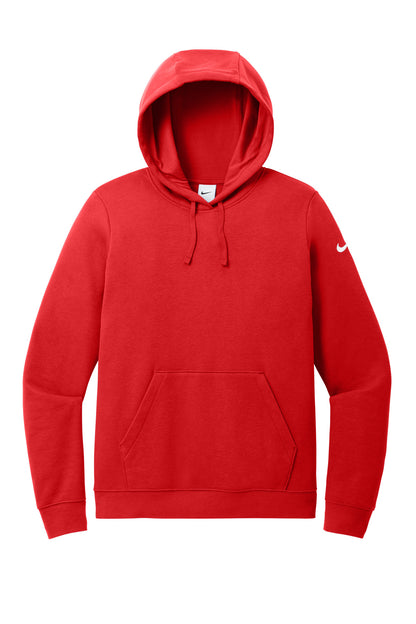 Nike Women's Club Fleece Sleeve Swoosh Pullover Hoodie NKFD9889 University Red