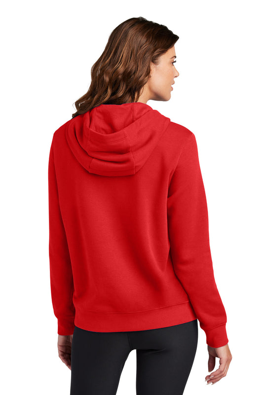 Nike Women's Club Fleece Sleeve Swoosh Pullover Hoodie NKFD9889 University Red