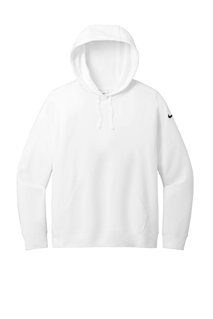 Nike Women's Club Fleece Sleeve Swoosh Pullover Hoodie NKFD9889 White